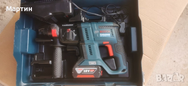 BOSCH GBH 18V-21 - Акумулаторен безчетков перфоратор като нов!, снимка 7 - Перфоратори - 52892311