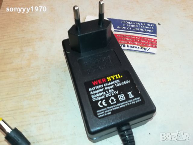 wer stil dc 21v-battery charger 2004241712, снимка 2 - Градинска техника - 45371666