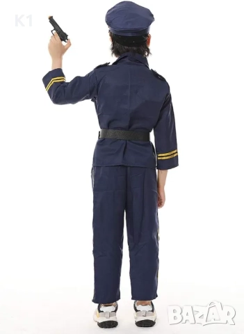 Детски костюм на Полицай с Аксесоари, Детски полицейски костюм, снимка 5 - Детски комплекти - 52302327