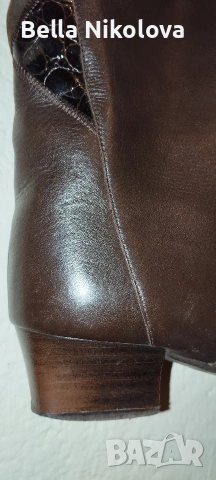 "Немски кожени ботуши Zorndorf №39", снимка 2 - Дамски боти - 53830620