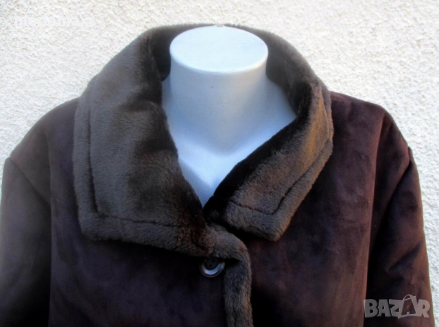 3XL+ Ново  „кожено” палто , снимка 3 - Палта, манта - 52877159