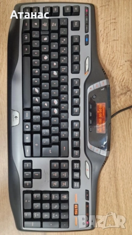 РЯДКА РЕТРО Геймърска клавиатура Logitech G15 | Y-UW92 | Син LCD, снимка 3 - Клавиатури и мишки - 54218832