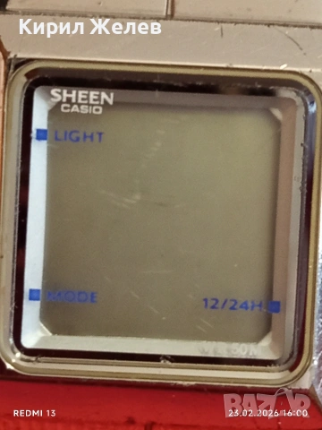 Дамски електтронен часовник CASIO SHEEN не е тестван много красив 51728, снимка 3 - Дамски - 53594403