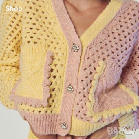 🌼 Жилетка с камъни на Zara 