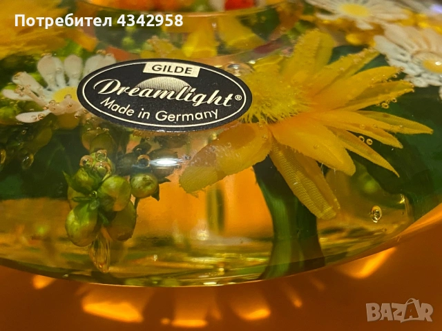 Декоративен свещник GILDE Dreamlight – Германия., снимка 5 - Декорация за дома - 53236414