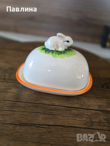 Порцеланов съд за масло, снимка 4 - Аксесоари за кухня - 53974446