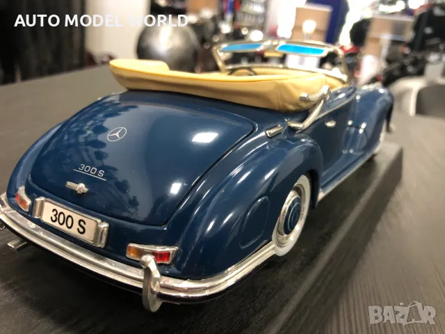 MAISTO метална колекционерска количка MERCEDES-BENZ 300S 1955 1:18, снимка 5 - Колекции - 46964824