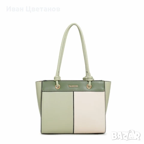 Елегантна дамска чанта с трицветен дизайн, снимка 2 - Чанти - 50870133