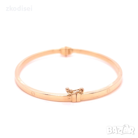 Златна дамска гривна Cartier 5,11гр. 14кр. проба:585 модел:34529-5, снимка 4 - Гривни - 52008276