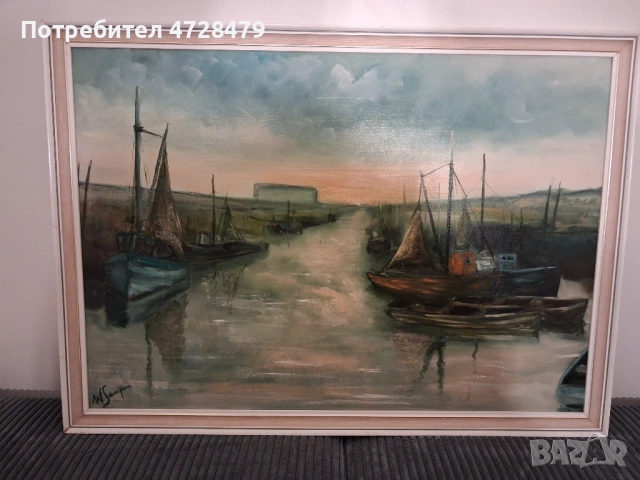 Картина маслена и подпис на художника, снимка 2 - Картини - 53698412