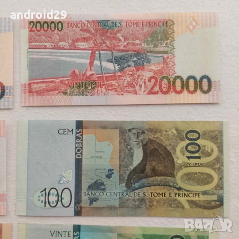 Лот Банкноти Сао Томе и Принсипи - 8 броя UNC, снимка 8 - Нумизматика и бонистика - 51446760