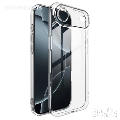 Силиконов кейс MBX 2mm, За iPhone 17 Air (6.9), Прозрачен и Протектор