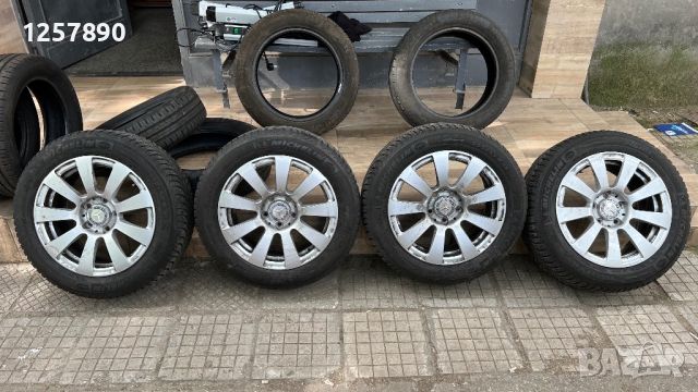 Магнезиеви 16 цола Mercedes 205/55/16 Michelin Alpine, снимка 1 - Гуми и джанти - 45958203