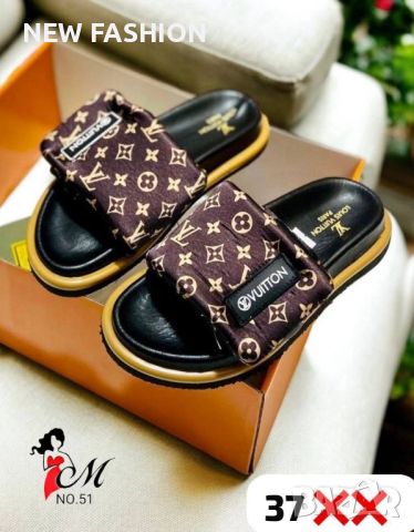 Дамски Чехли LOUIS VUITTON , снимка 4 - Чехли - 46637438