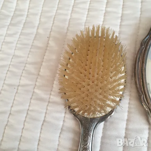 Посребрен ретро комплект за коса и дрехи, снимка 5 - Колекции - 49877115