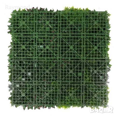 Декоративен Панел 1м² kw2735 – Изкуствена Зеленина с Папрат и Фаларис, UV Защита, снимка 2 - Декорация за дома - 51206199