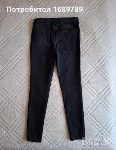 Почти нови дамски дънки с висока талия - размер 40, снимка 2 - Дънки - 53617155