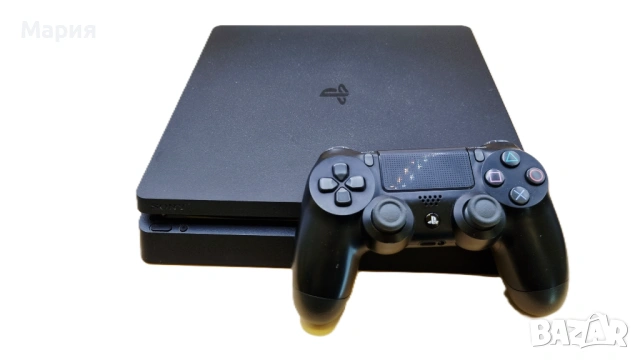 Sony PlayStation 4 Slim Jet Black 500GB +3бр игри, снимка 5 - PlayStation конзоли - 54122108