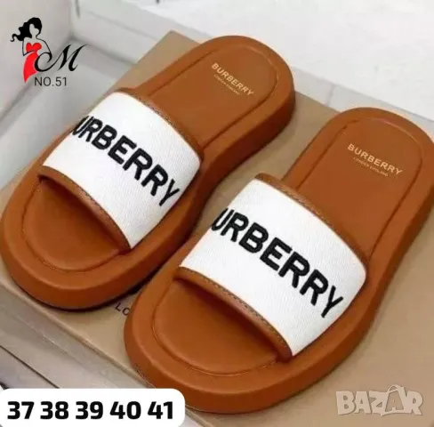 дамски чехли burberry , снимка 2 - Чехли - 46946756