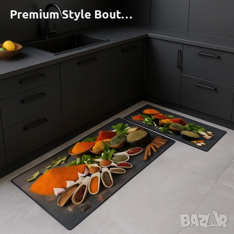 Комплект водоустойчиви постелки за кухня, различни цветове, снимка 6 - Аксесоари за кухня - 53667247