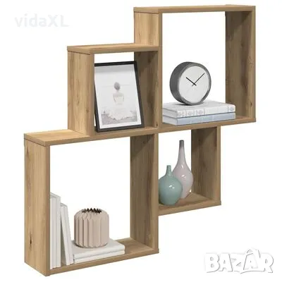 vidaXL стенна етажерка Artisan Oak 80x15x78,5 cm инженерна дървесина(SKU:856611), снимка 2 - Други - 48690449