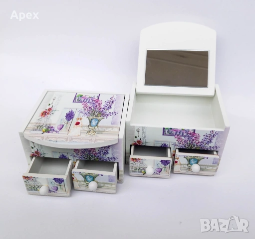 Кутия за Бижута.Подаръчна Дървена Kутия за Bижута. Винтидж Органайзер за Bижута. Кутии за Бужъта., снимка 3 - Други - 54012261