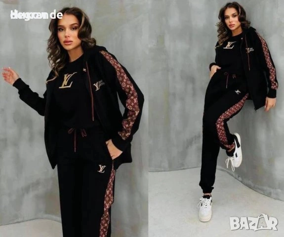 Дамски спортен екип от три части с тениска Louis Vuitton , снимка 3 - Спортни екипи - 54287826