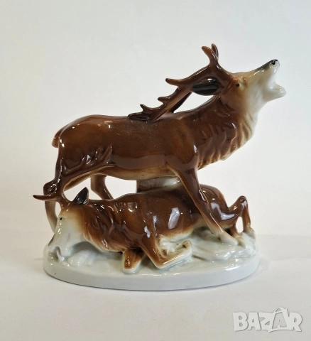 Порцеланова фигурка на елени - Thuringia, Германия