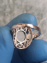 Сребърен пръстен с Нефрит, снимка 4
