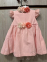 Официална бебешка рокля Точици, снимка 1 - Бебешки рокли - 44940603