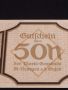 Банкнота НОТГЕЛД 50 хелер 1920г. Австрия перфектно състояние за КОЛЕКЦИОНЕРИ 44667, снимка 2