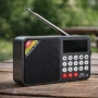 Соларно портативно радио JOC H6108REC-S с Bluetooth, FM радио и MP3 плеър, снимка 1