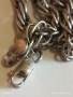 Винтидж сребърна верижка плетка тип ВЪЖЕ майсторска ръчна изработка 52787, снимка 4