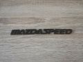 черен метален надпис MazdaSpeed за Mazda, снимка 1