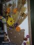 декорация със натурално сухи цветя , снимка 1 - Декорация за дома - 45804730