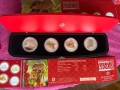 Продавам колекционерски сет лунар годината на мишката 2008 г. В отлично състояние , снимка 1
