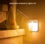 Смарт Нощна Лампа със Сензор за движение LED осветление USB зареждане, снимка 4