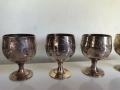 Прекрасен Комплект Стари Бронзови Чашки-EPNS, снимка 6