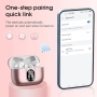 Нови Розови Bluetooth слушалки с микрофон и кутия за зареждане 40 часа, снимка 5