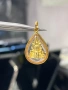 Златен амолет с буда 18 карата , снимка 11
