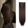 Екстеншън с клипс / треса / треса с клипси / клипс / Удължение за Коса, снимка 8