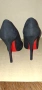 Дамски обувки на ток. Естествен велур. , снимка 5