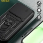 AMORUS Калъф за Honor 600 Lite 5G с Капаче и Стойка - PC+TPU, Военна защита, 7 цвята, снимка 12