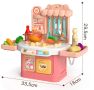Детска кухня за игра в мини размери с всички необходими продукти, снимка 6
