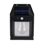 Стенна лампа с 1,2  или 3 LED крушки, сензор за движение и фотоволтаичен панел за външна употреба, в, снимка 16