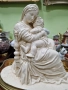 Прекрасна голяма антикварна керамична фигура статуетка композиция , снимка 6
