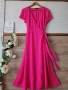 Розова лятна рокля, снимка 3