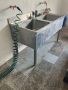 двойна мивка неръждавейка zanussi, снимка 1 - Друго търговско оборудване - 45751679