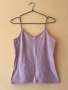 Памучен потник в светло лилав цвят с регулиращи се презрамки 💜, снимка 1