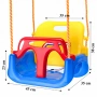 Детска люлка с облегалка 3 в 1 за безопасна игра, снимка 4